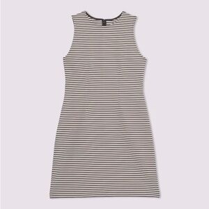 50% off! NWT Everlane Dream shift dress in black/white stripes. Size XL